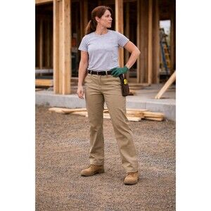 Dickies Flex Twill Pants Women's Size 14 R Utility Chic Stretch Workwear NWT